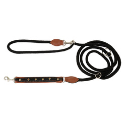 Barry King Smycz regulowana Skóra Łoś Kryształ 20mm/6/220cm koniak