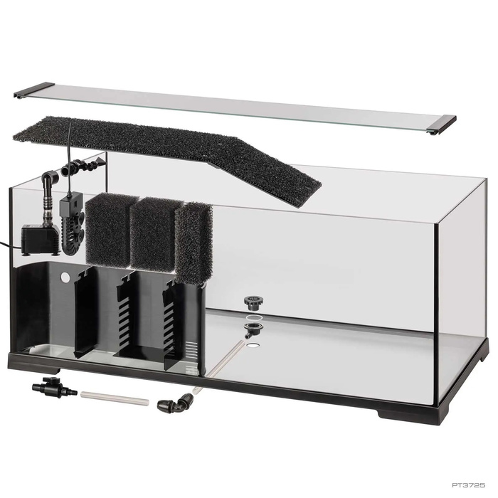 ExoTerra Turtle Haven zestaw akwarium dla żółwi wodnych 70l 90x45x37cm z grzałką i filtrem