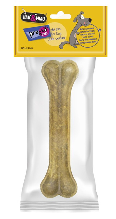 Hau&Miau kość prasowana naturalna 20cm 145g