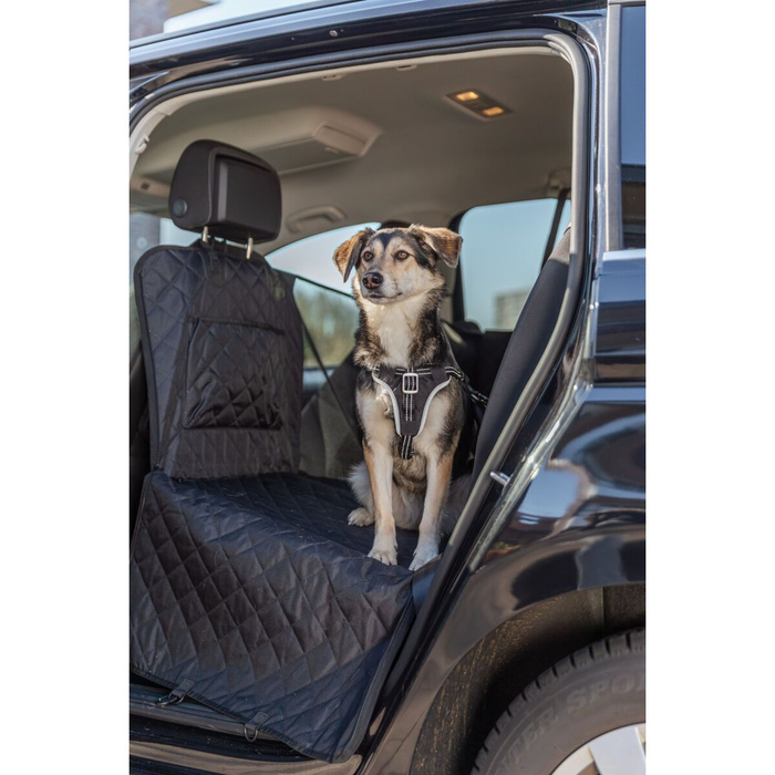 Trixie Mata samochodowa dla psa czarna 1,64x1,61m na tylne siedzenie