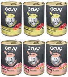 Oasy Grain Free Adult M/L Mix Smaków 6x400g