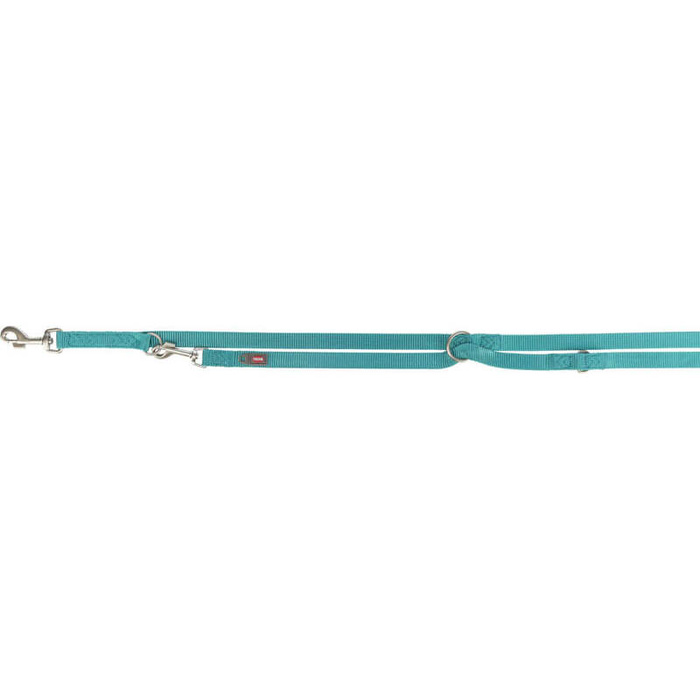 Trixie Smycz regulowana Premium taśma aqua L-XL: 2,00m/25mm