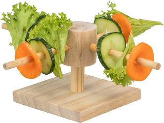 Trixie Karuzela do karmienia dla gryzoni drewno 22x8x22cm