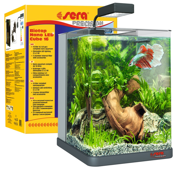 Sera Zestaw akwarium Biotop Nano LED Cube 16 22x30x25cm