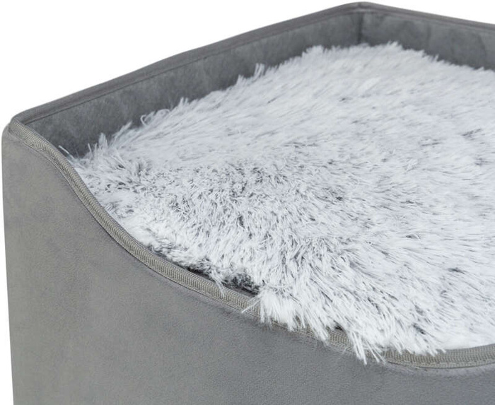 Trixie Legowisko zamknięte dla psa/kota Harvey szare/biało-czarne 38x38x38cm