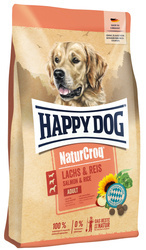 Happy Dog naturcroq z łososiem i ryżem 11kg