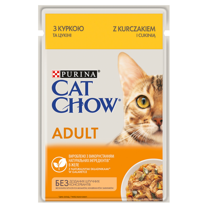 Purina Cat Chow ADULT kurczak z cukinią 85g