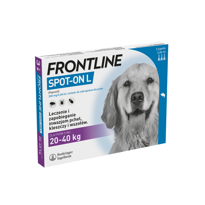 Frontline Spot On L krople dla dużych psów 3szt.