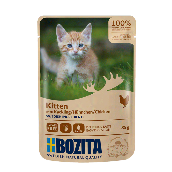 Boita Kitten kawałki w sosie z kurczakiem 12x85g