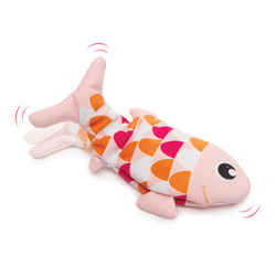 Catit Groovy fish zabawka dla kota różowa 25cm z kocimiętką ładowana USB