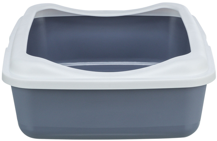 Trixie Classic kuweta dla kota z ramką fioletowa/biała 37x15x48 cm