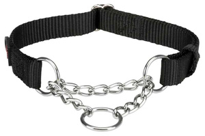 Dławik na taśmie 30-40cm/15mm czarny