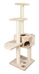 Trixie Alicante drapak dla kota beżowy z domkiem 45x45x142cm