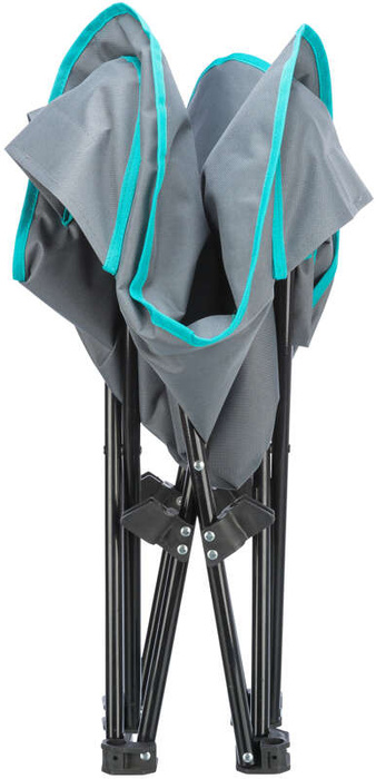 Trixie legowisko kempingowe ciemnoszare składane do 35kg 88×32×88cm