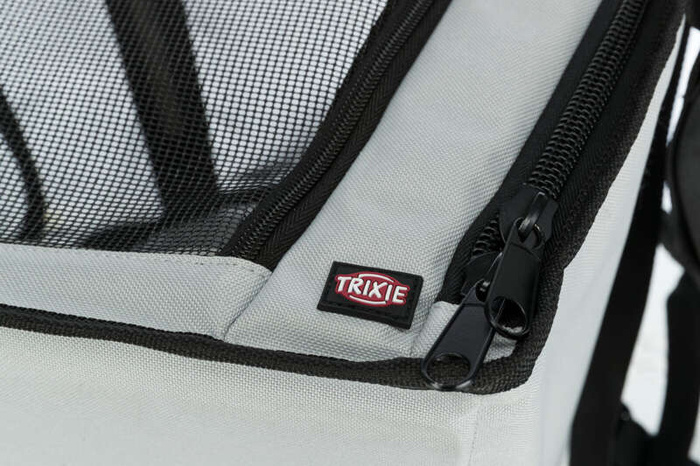Trixie Fotel samochodowy dla psa szary/czarny 44x37x40cm