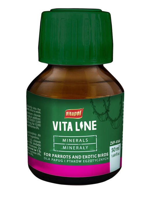 Vitapol vitaline minerały dla papug i ptaków egzotycznych 50ml