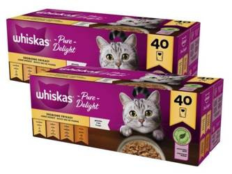 WHISKAS Drobiowe Frykasy w galaretce 80x85g