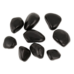 Terra Natura Kamienie polerowane Black Pebble III 20-30mm do akwarium terrarium 10 kg/opak