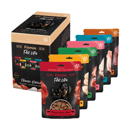Fitmin For Life Mix Smaków liofilizowane przysmaki dla kota i psa 6x30g