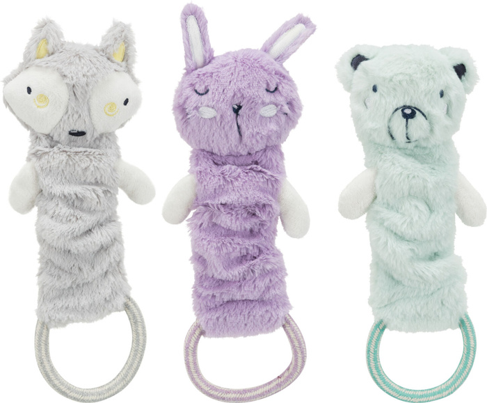 Trixie Junior zabawka wisząca dla szczeniąt plusz/bawełna 33cm szeleszcząca