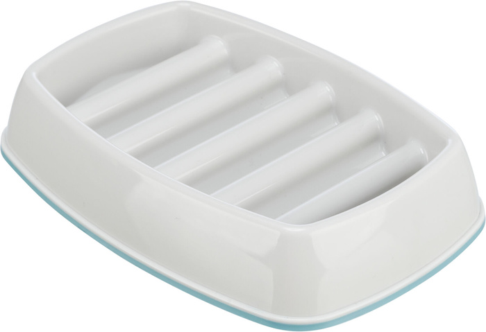 Trixie Miska Slow Feeding szara plastik/TPR 0,25 l/21x14cm spowalniająca jedzenie