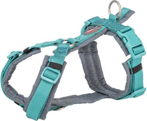 Trixie Szelki trekkingowe Premium aqua/grafit XL: 80-97cm/25mm