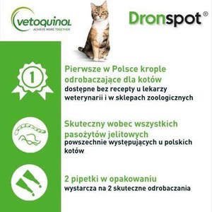 DRONSPOT Krople dla Kotów 0,5kg-2,5kg 2szt