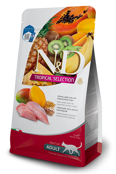 Farmina N&D Tropical Selection Cat kurczak, orkisz i tropikalne owoce 1,5kg