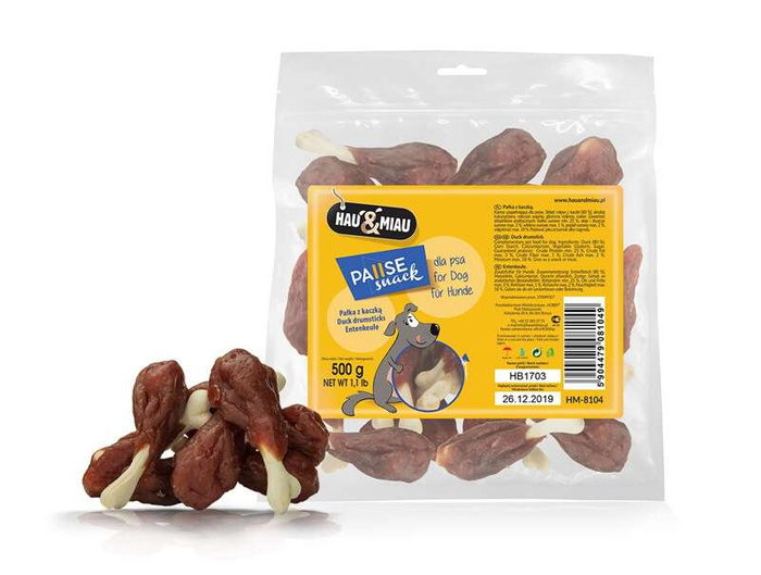 Hau&Miau pałka z kaczką 500g