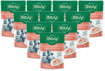 Oasy More Love Kurczak z łososiem 12x70g