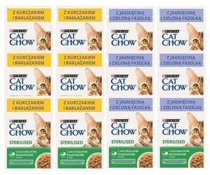 Purina Cat Chow STERILISED Mix Smaków 12X85g