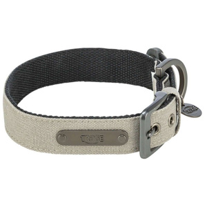 Trixie Obroża CityStyle bawełna jasnoszara XS-S: 25-32cm/25mm szeroka