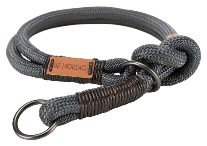 Dławik Be Nordic L-XL: 55cm/13mm ciemnoszary/brązowy