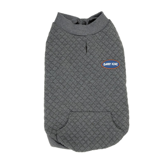 Barry King Bluza dla psa szara pikowana rozmiar S 35