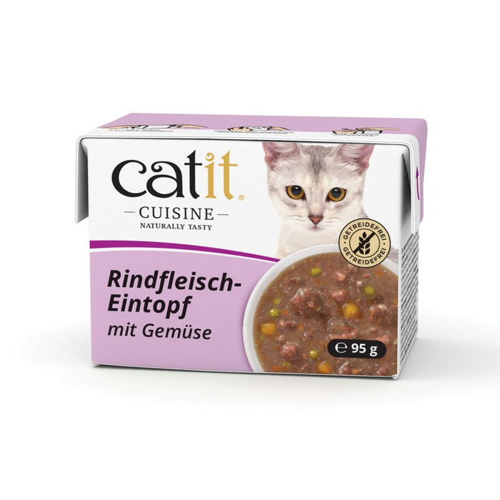CatIt Cuisine Beef Stew potrawka dla kota wołowina i warzywa 95g