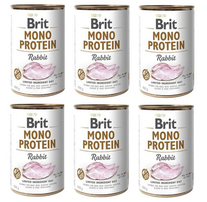 Brit Mono Protein z królikiem 6x400g
