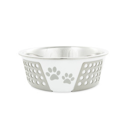 Barry King Miska dla psa szara antypoślizgowa 17cm 900ml