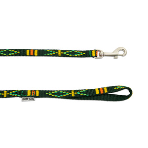 Barry King Smycz zielona wzór etniczny taśma polipropylenowa 10mm/120cm