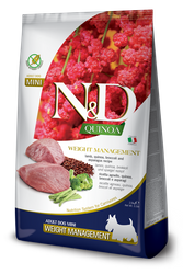 Farmina N&D Quinoa Dog Weight Management Mini jagnięcina 800g