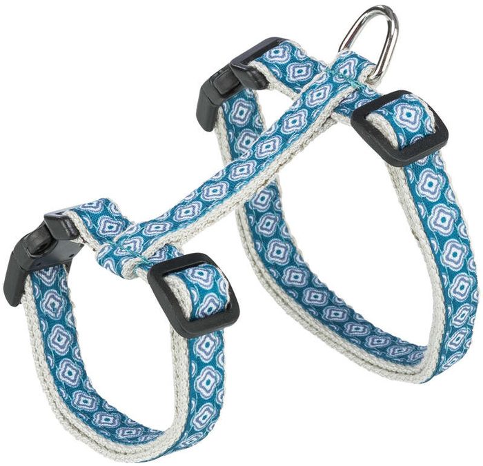 Trixie szelki ze smyczą dla kota szaro-niebieskie 27-45cm/13mm