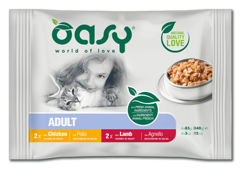 OASY Lifestage Multipack Adult Mięso 4x85g