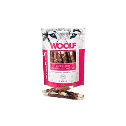 Woolf Duck and Rawhide Twister 100g
