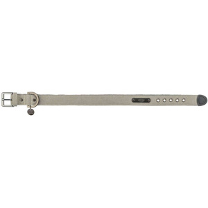 Trixie Obroża CityStyle bawełna jasnoszara L-XL: 50-57cm/35mm szeroka