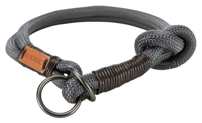 Dławik Be Nordic L-XL: 55cm/13mm ciemnoszary/brązowy
