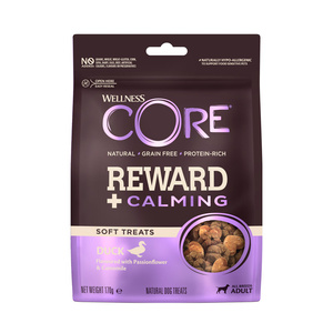 Wellness CORE Reward+ Calming przysmak dla psów dorosłych kaczka 170g