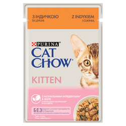 Purina Cat Chow KITTEN indyk z cukinią 85g