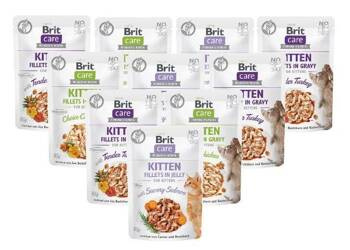 Brit Care Kitten filety z kurczaka Mix Smaków 12x85g