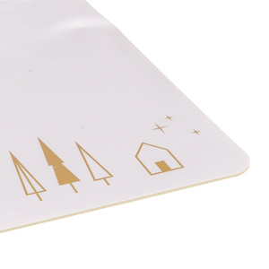 Trixie Xmas Mata pod miski beżowa Ochronna Antypoślizgowa 44x28cm