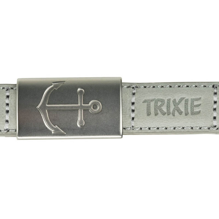 Trixie Smycz Be Nordic jasnoszara skórzana XS-S: 1,20m/15mm