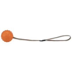 Trixie Piłka na pasku Sporting z wypustkami naturalny kauczuk 6cm/35cm
